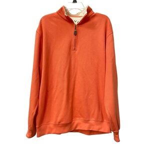 Orvis Orange Quarter-Zip Sweatshirt